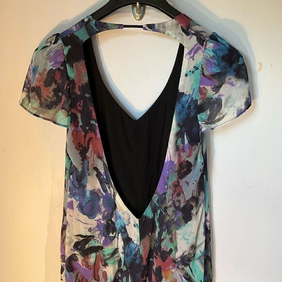 Reformation Watercolor Maxi Dress, XS. Made in USA Recycled Materials EUC - Picture 7 of 10